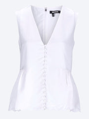 Satin sleeveless top ref: