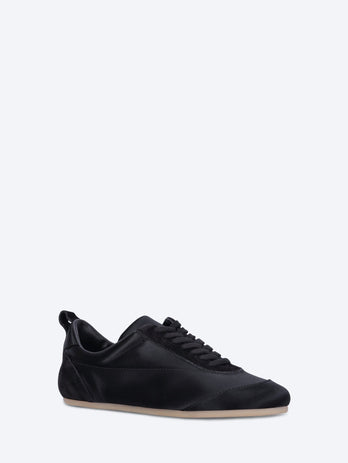Satin suede sneakers