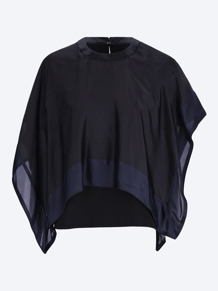 Satin x cotton jersey t-shirt 1