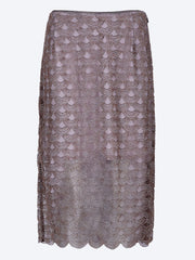 Scallop sequin midi skirt ref: