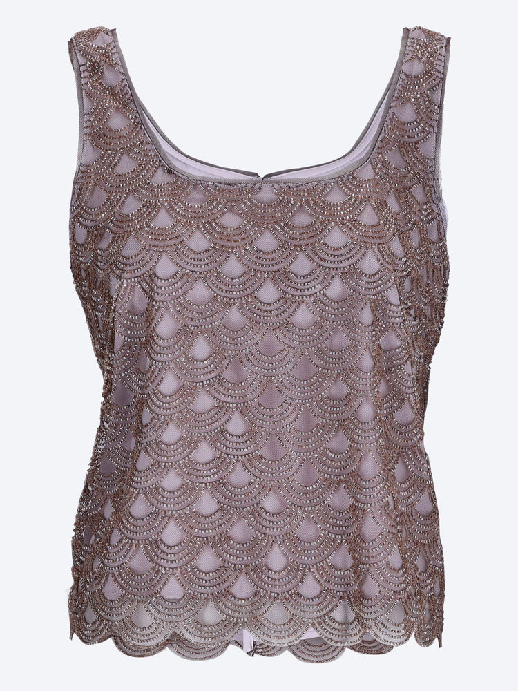 Scallop sequin top 1