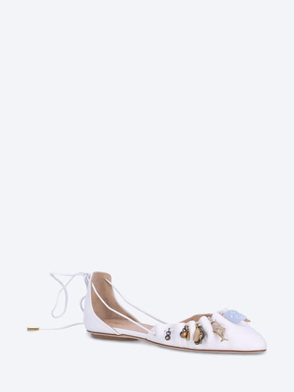 Sea treasures leather  ballerinas