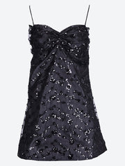 Sequin lace mini dress ref: