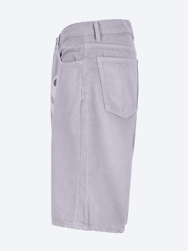 Shark garment dye relaxed fit denim shorts 2