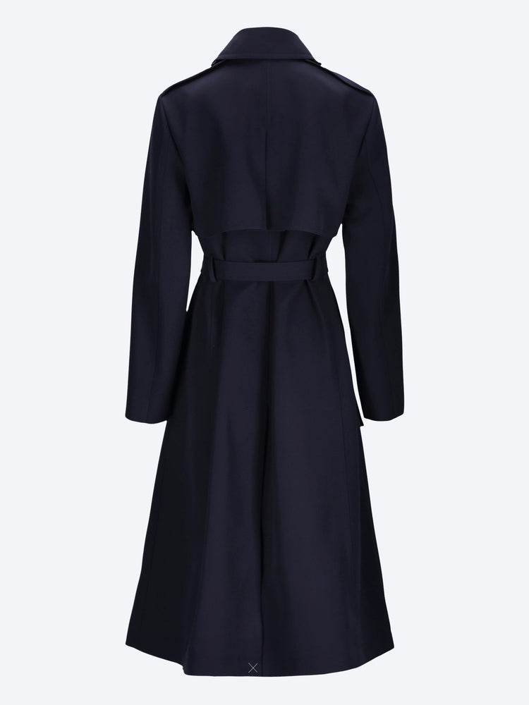 Sharp wool gabardine trench coat 3