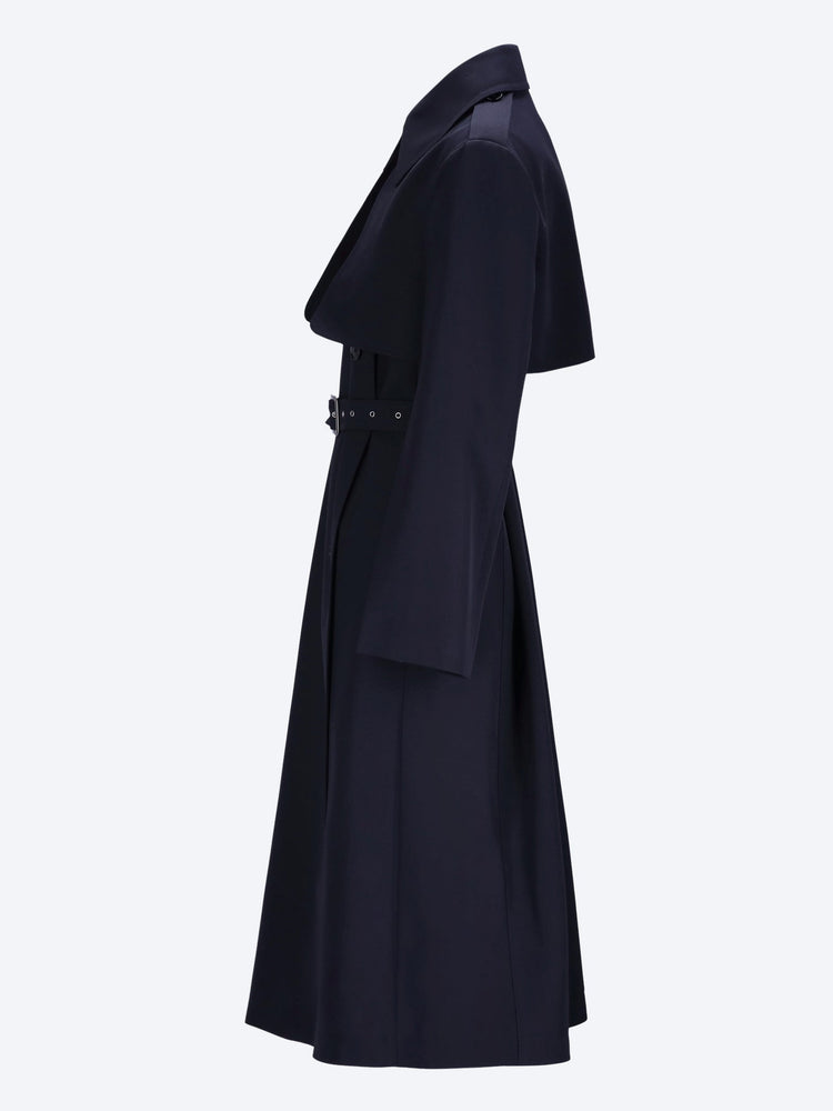Sharp wool gabardine trench coat 2