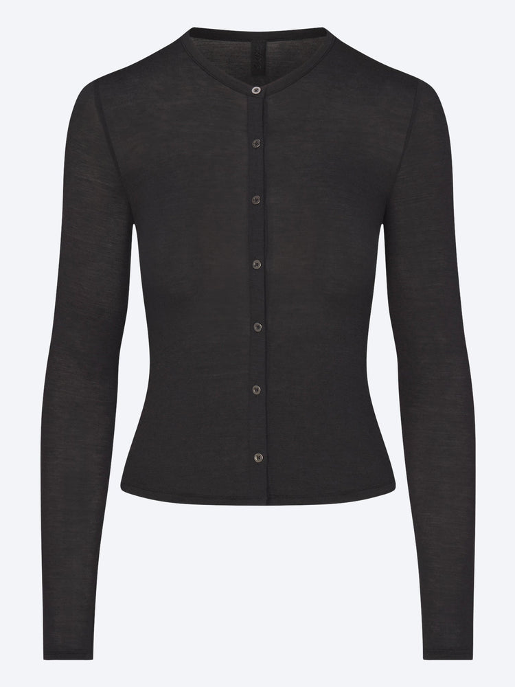 Strickjacke aus transparentem Modal 1