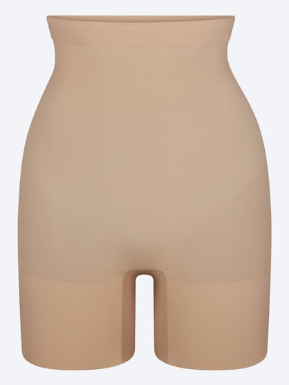 Sheer seamless mid thigh shorts
