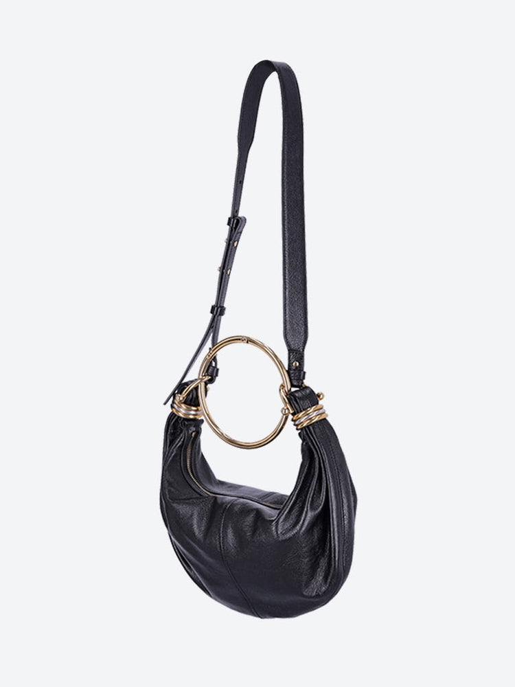 Shiny grained calfskin bracelet bag 3