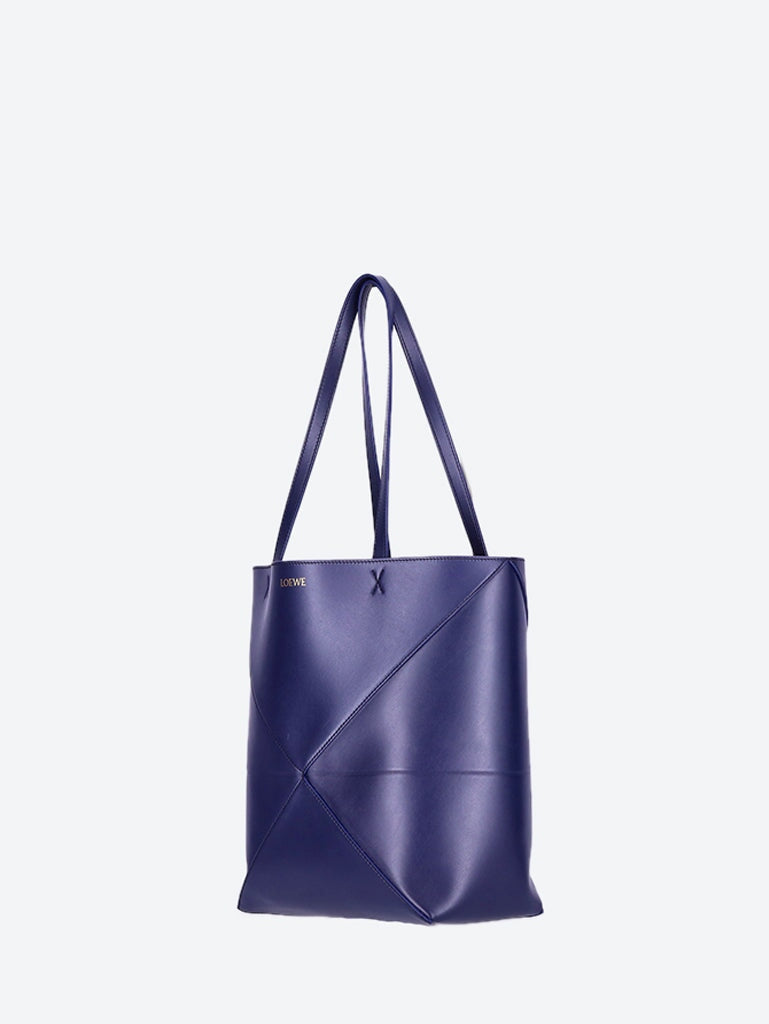 Shiny leather puzzle fold tote medi 2