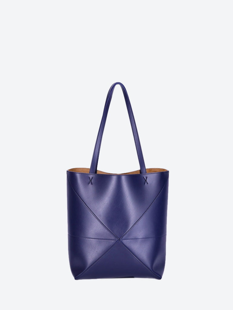 Shiny leather puzzle fold tote medi 4