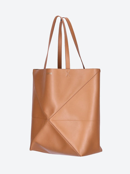 Puzzle en cuir brillant Tote xl