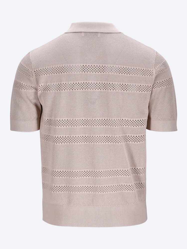 Short-sleeve mesh polo shirt 2
