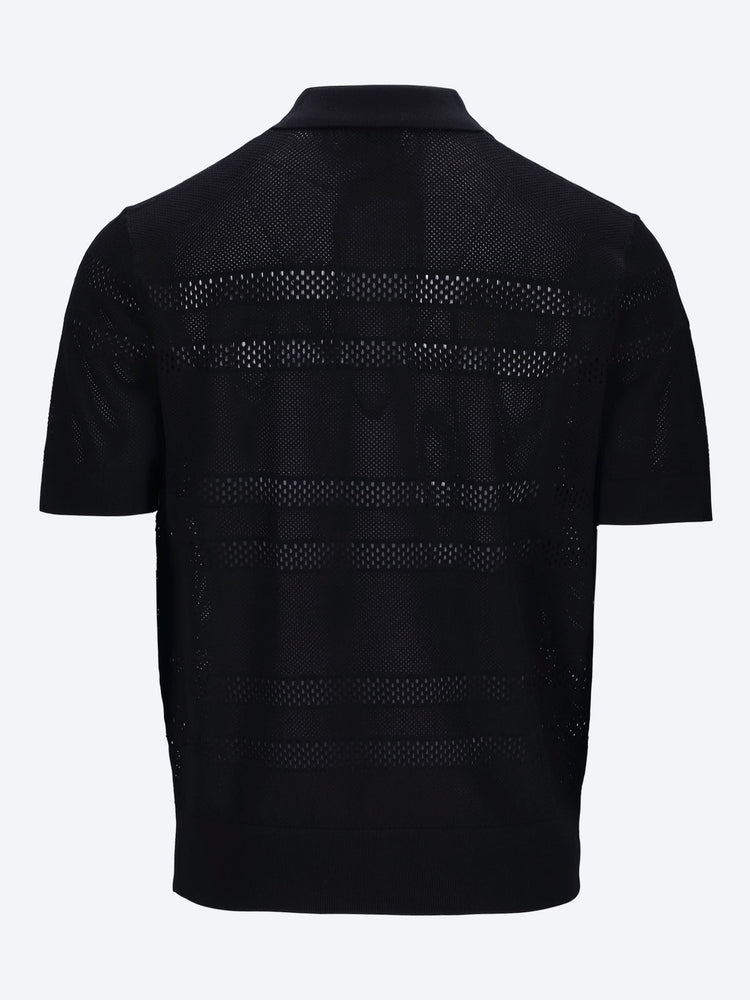 Short-sleeve mesh polo shirt 2