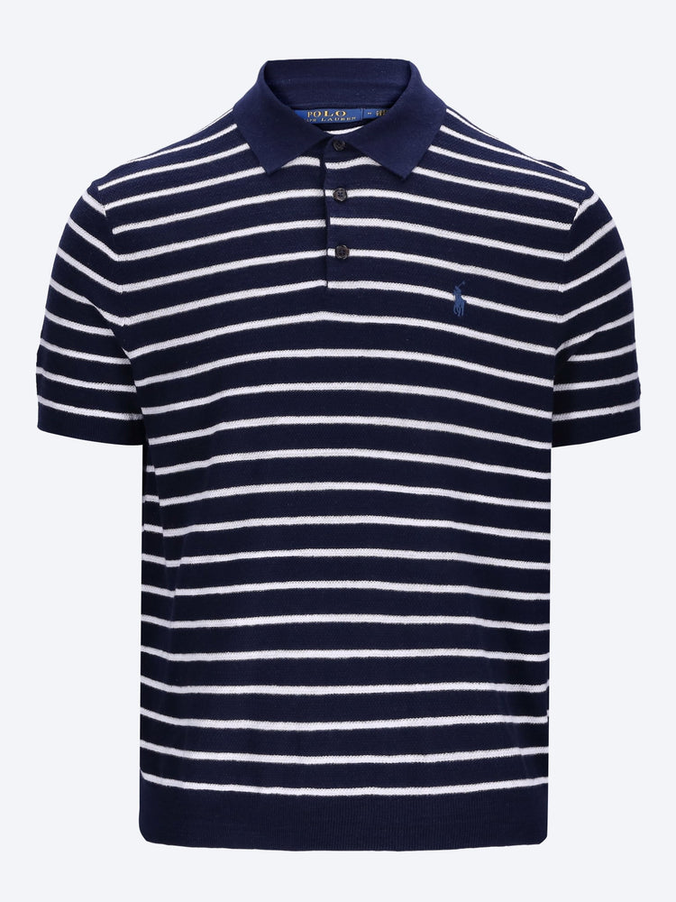 Short sleeve polo sweater 1