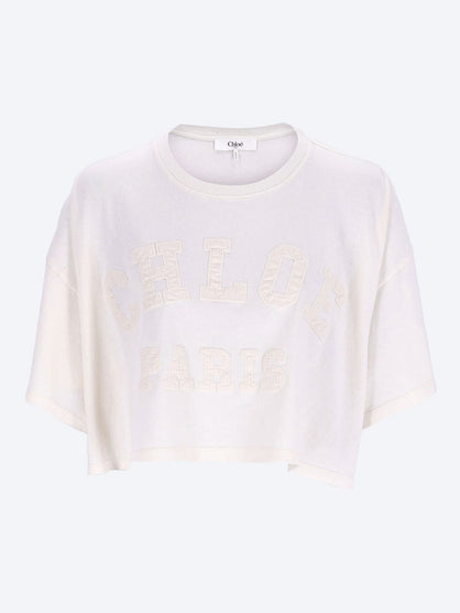 Cropped logo t-shirt