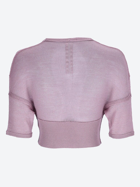 Short sleeve v-neck sweater