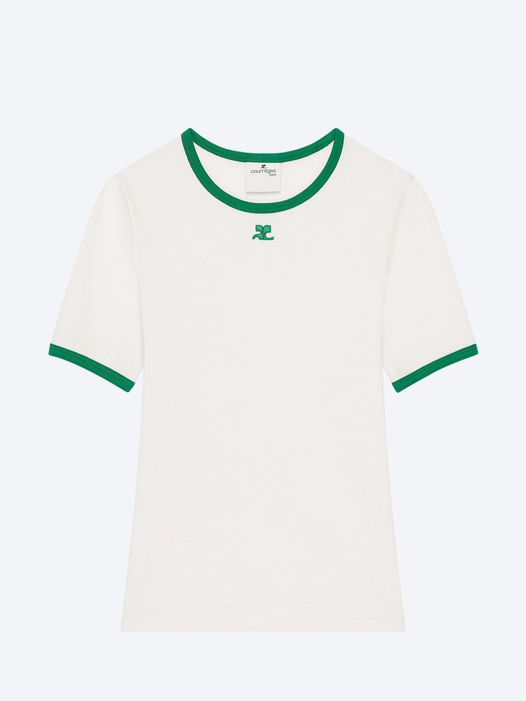 T-shirt contrasté signature 1