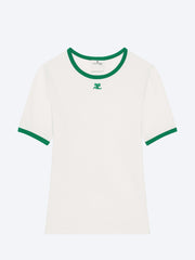 T-shirt contrasté signature ref: