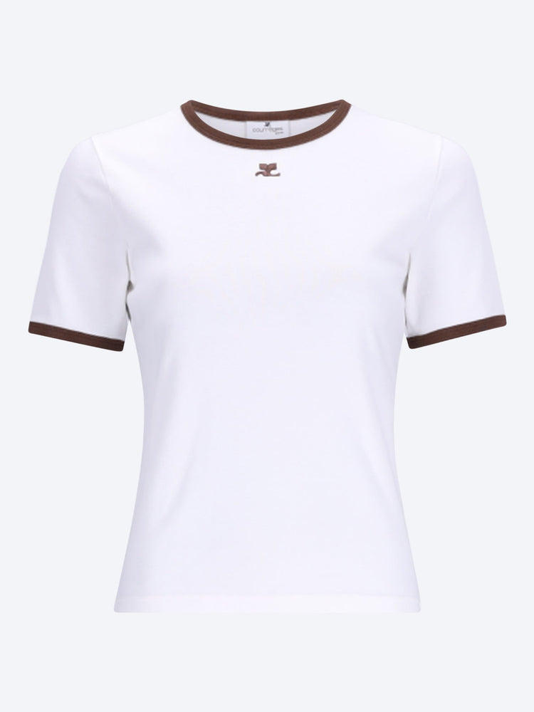 T-shirt contrasté signature 1