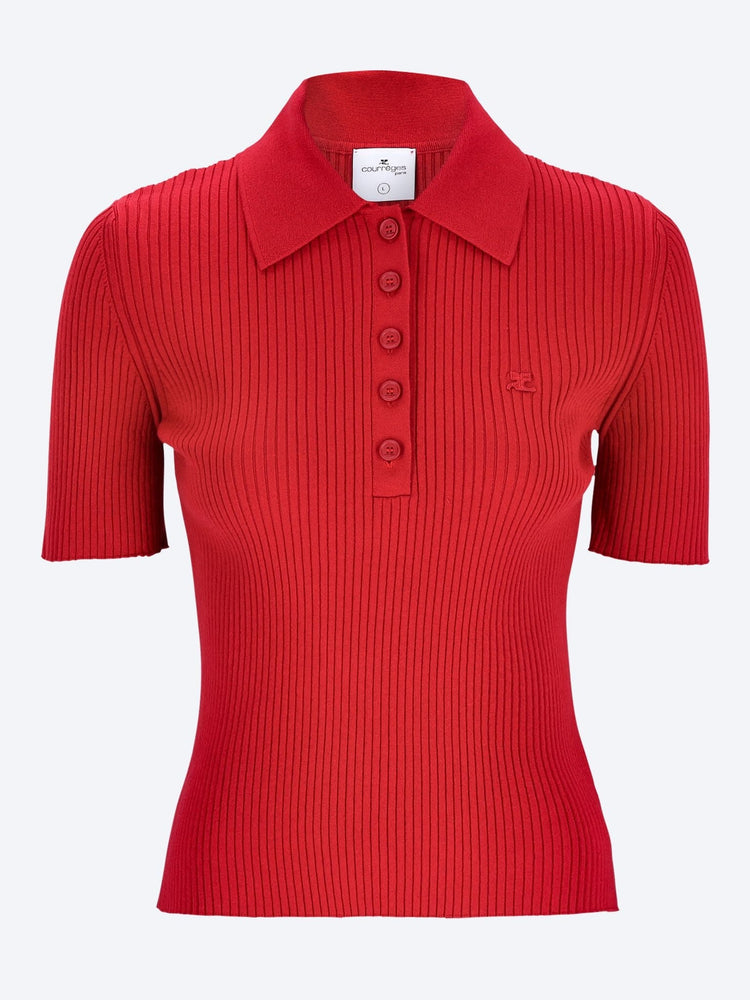 Signature rib knit polo 1