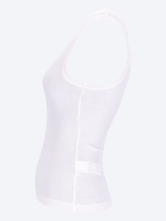 Silk anagram tank top
