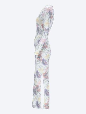 Silk cotton tube dress