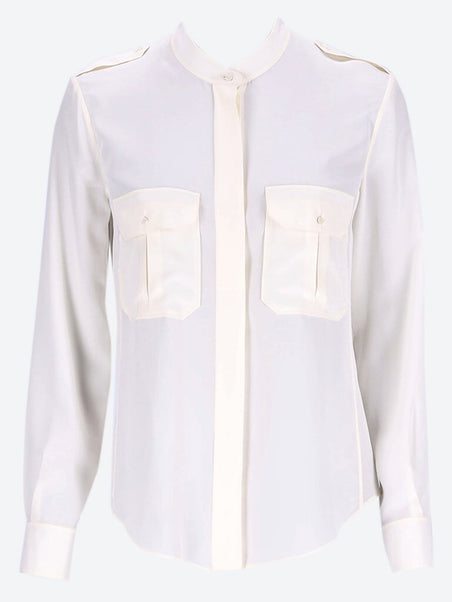 Silk long sleeve shirt