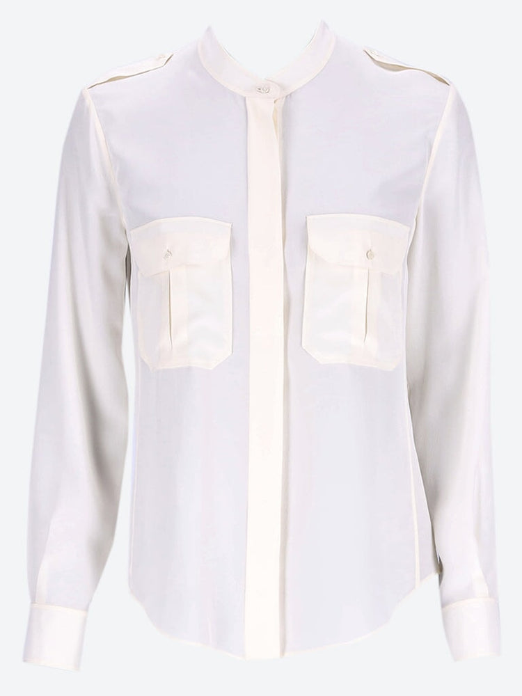 Silk long sleeve shirt 1