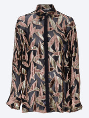 Silk print long sleeve shirt ref: