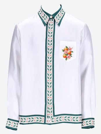 Silk Twill Classic Collar Shirt