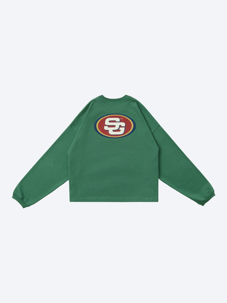 Skate logo crop long sleeve t-shirt 2