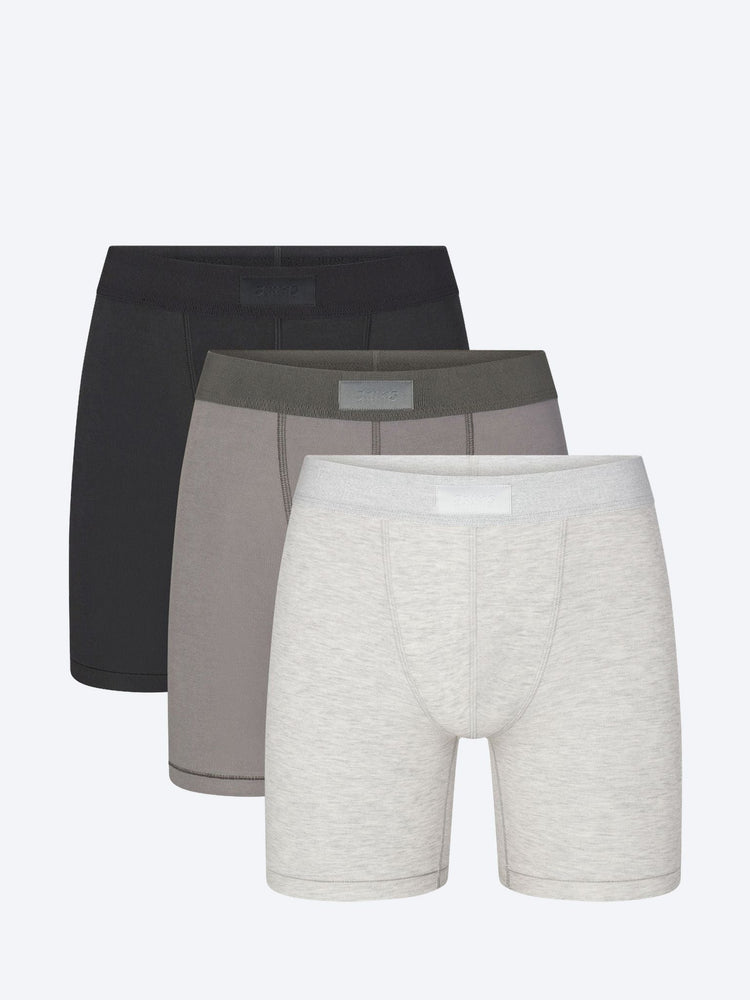 Skims Baumwoll-Boxershorts im 3er-Pack, 5 Zoll 1
