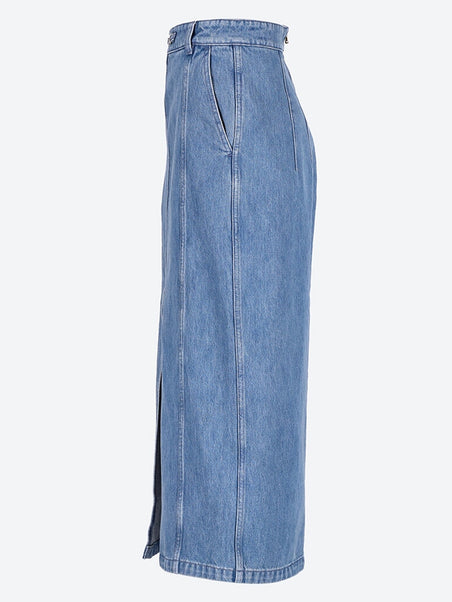 Slit jp jewel pencil skirt