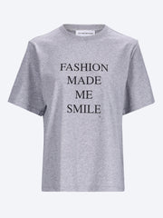 Slogan fashion made me smile t-shirt ref:
