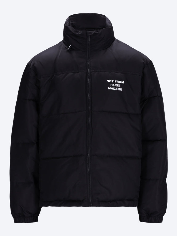Slogan puffer jacket 1