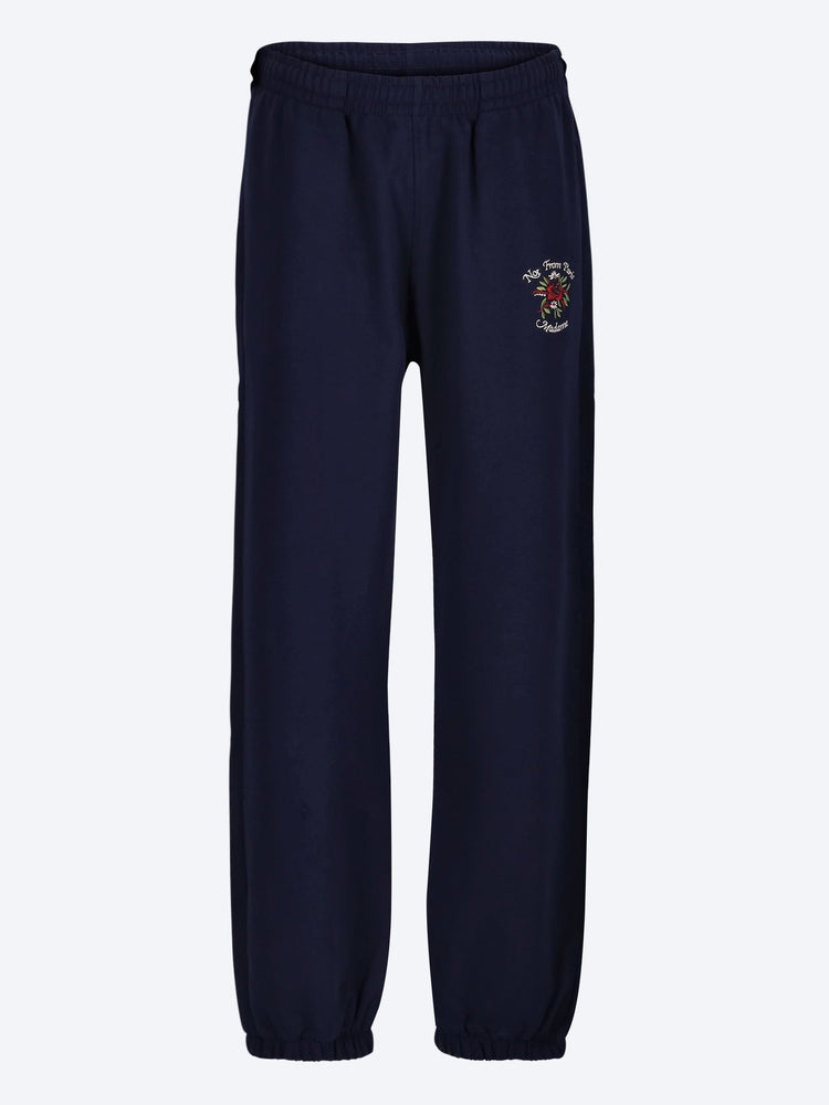 Slogan rose sweatpants 1