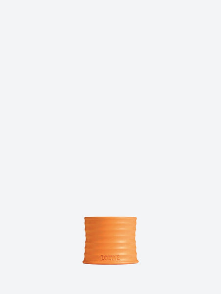 Small orange blossom ceramic candle