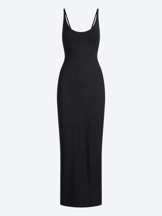  Smooth layers skimpy scoop neck dress WOMEN-CLOTHING SHORT DRESSES SKIMS SMETS