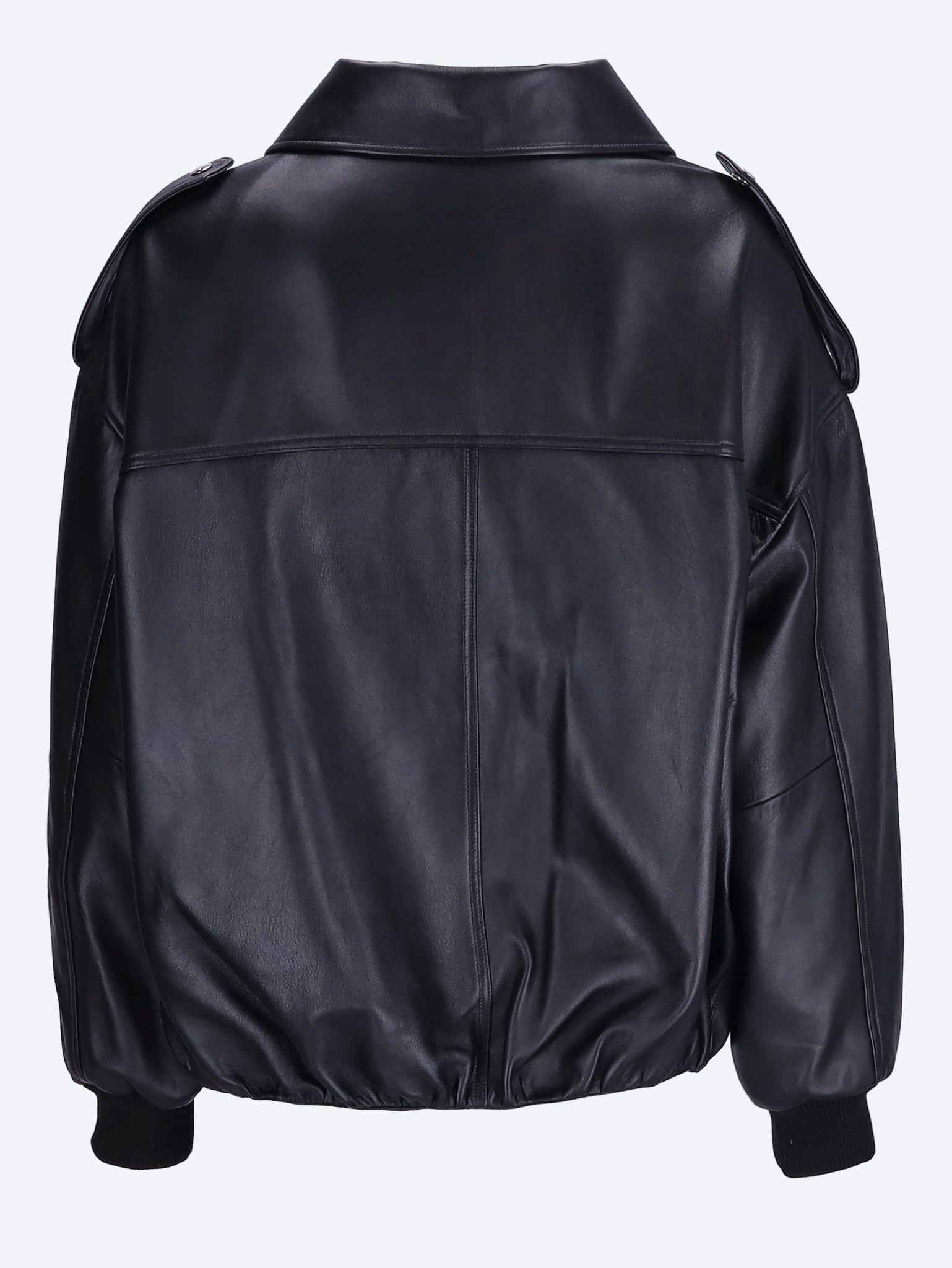 Smooth leather bomber jacket 3
