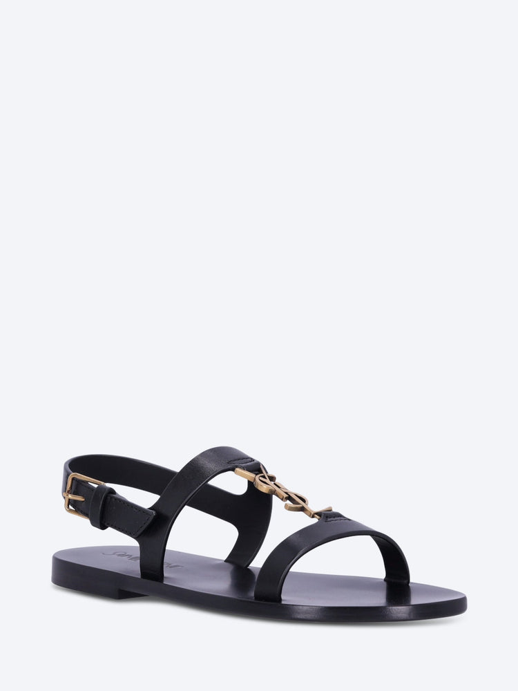 【SAINT LAURENT】CASSANDRE SANDALS●818294DWEDD1000 SAINT LAURENT WOMEN-SHOES SANDALS Smooth leather cassandre