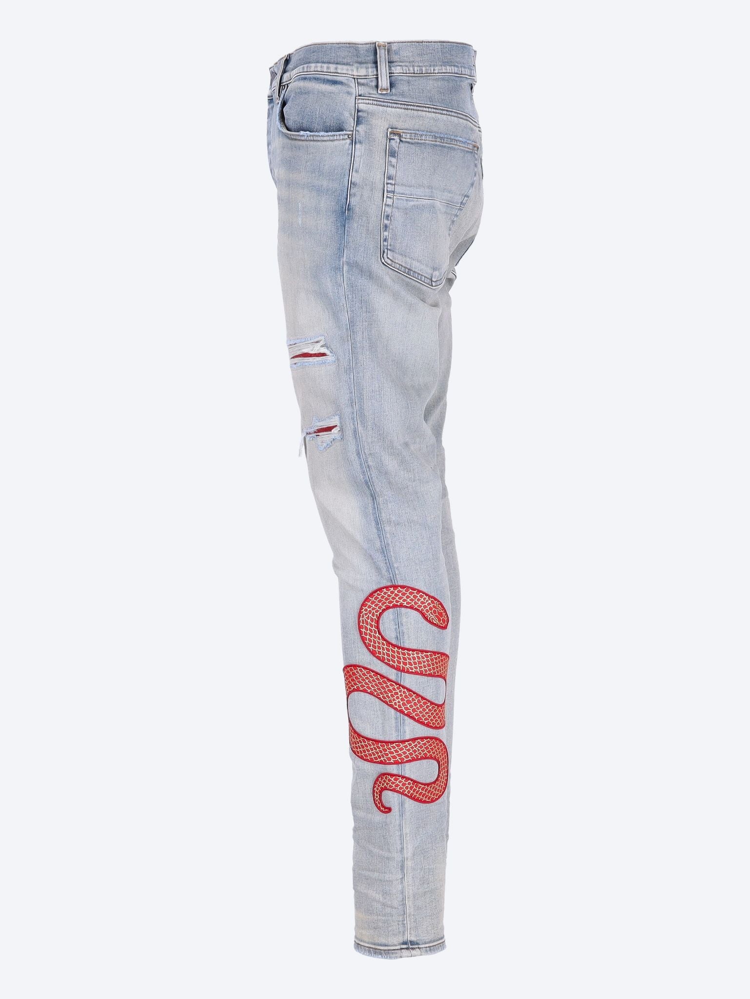 Snake skinny jeans 2