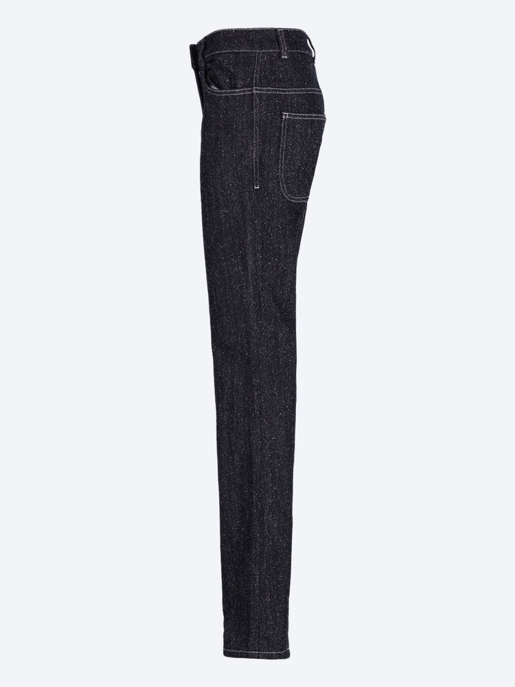 Pantalon en tweed en jean à boutons-pression 2