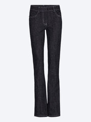 Pantalon en tweed en jean à boutons-pression ref: