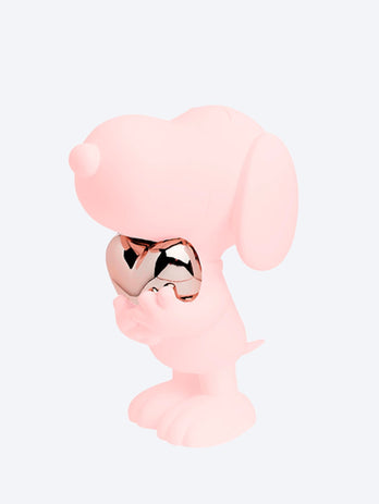 Snoopy Heart 27 Cm Pink & Rose Gold