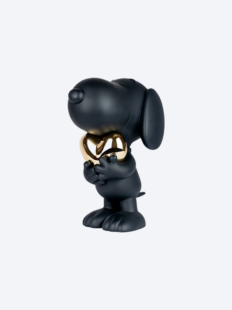Snoopy Heart Matt Black & Chromed G 1