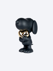 Snoopy Heart Matt Black & Chromed G ref: