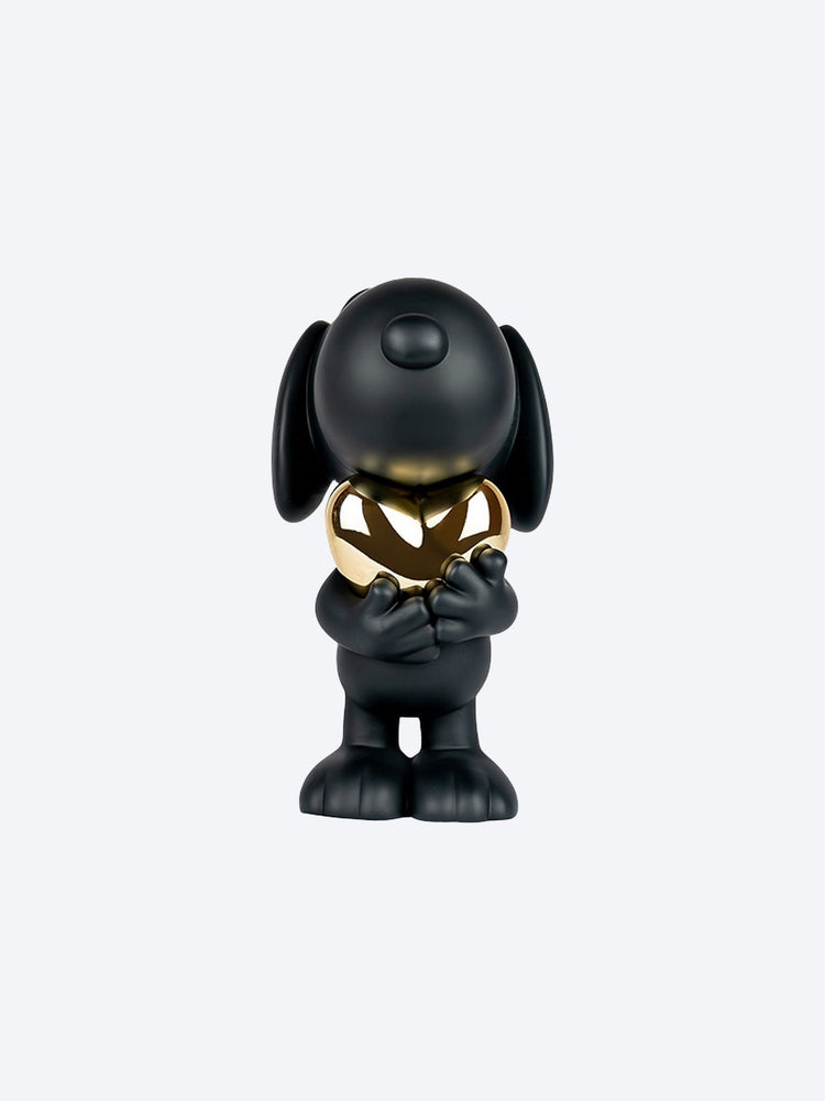 Snoopy Heart Matt Black & Chromed G 2