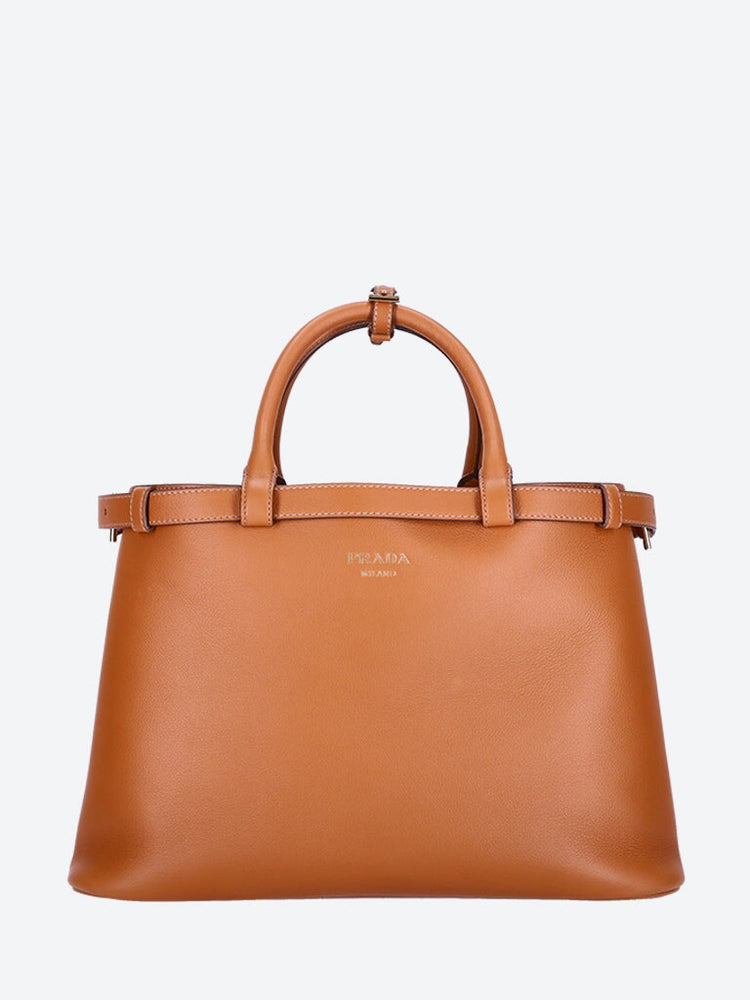 Soft calf leather handbag Brown 1
