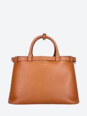 Soft calf leather handbag Brown ref: